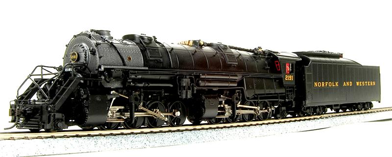 Broadway Limited 2101 HO Norfolk & Western Y6b 2-8-8-2 221 Tender Paragon2 #2192