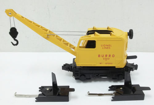 Lionel 6-28414 O Gauge 3360 Burro Crane Motorized Unit PWC