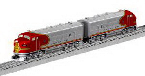 Lionel 6-34573 O Santa Fe Warbonnet F3 A-A Diesel Set