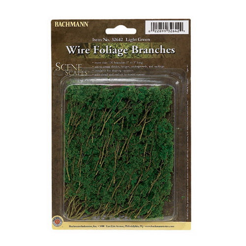 Bachmann 32642 HO Light Green Wire Foliage (100+)