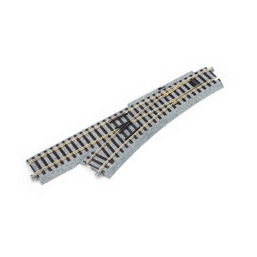 Kato 2-840 HO Gauge Code83 19-1/4"Unitrack Left Hand Manual Switch Turnout Curve