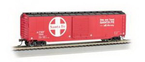 Bachmann 19406 HO Santa Fe 50' Sliding-Door Boxcar (Ship and Travel Slogan)