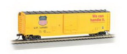 Bachmann 19408 HO Union Pacific 50' Sliding-Door Boxcar (Yellow, Black)