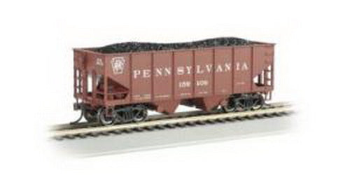 Bachmann 19501 HO Pennsylvania 55-Ton Outside-Braced Hopper w/Load #159108