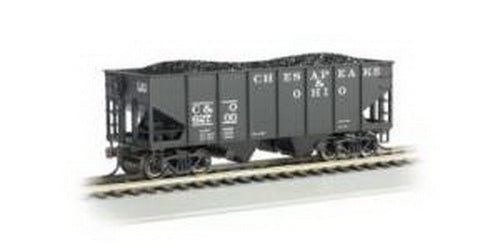 Bachmann 19502 HO Chesapeake & Ohio 55-Ton Outside-Braced Hopper w/Load #62700