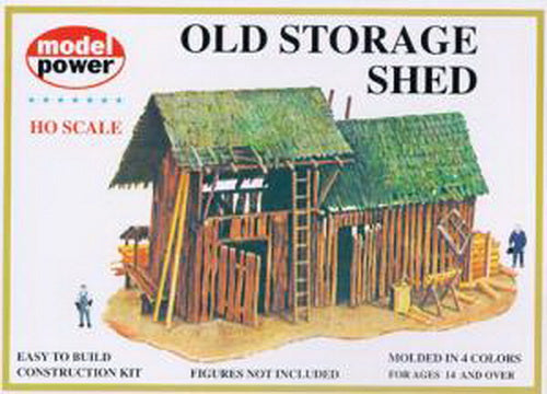 Model Power 435 HO Scale Old Storage Shed Building Kit
