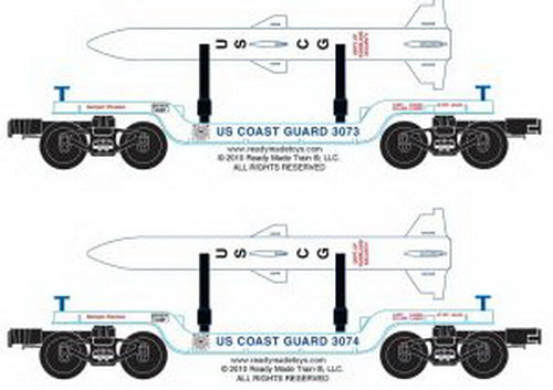 RMT 96546 O Dep.Ctr.Flat Car US Coast Guard/2pk