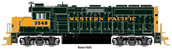 Atlas 10001001 HO Western Pacific GP40-2 Gold Diesel Locomotive #3548