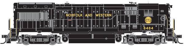 Atlas 10001167 HO Norfolk Western U30B Silver Diesel Locomotive #8500