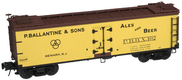 Atlas 8173 O 40' Wood Reefer, Ballantine Beer 3-Rail