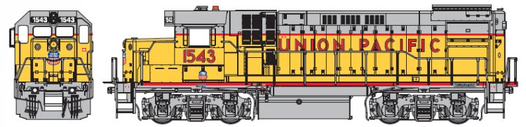 Athearn G68123 HO UP/Ex-C&NW GP15-1 w/DCC & Sound #1548