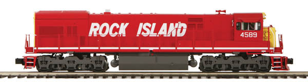 MTH 20-20075-1 Rock Island GE U30C Diesel Engine w/PS2 (Hi-Rail Wheels) #4589