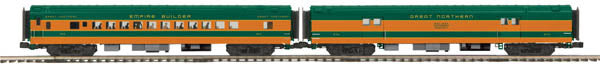 MTH 20-69158 2-CAR 70 FT. ABS BAGGAGE/SLEEP GREAT NORTHERN