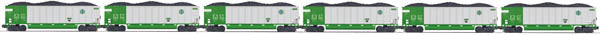 MTH 20-90529 O Burlington Northern Santa Fe Coalporter Hopper Car Set (Set of 6)