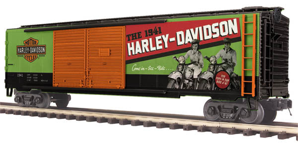 MTH 20-93508 DOUBLE DOOR 50' BOX CAR HARLEY-DAVIDSON 1941