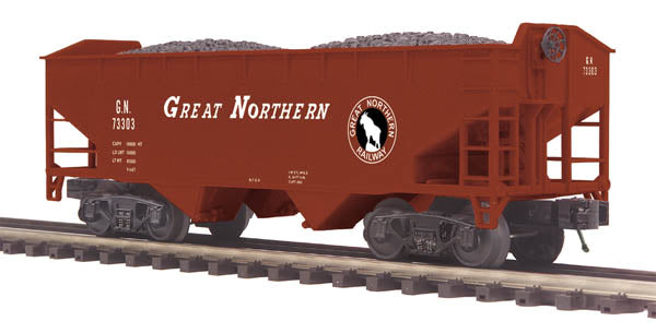 MTH 20-97712 O Great Northern Premier 2-Bay Offset Hopper Car #73303