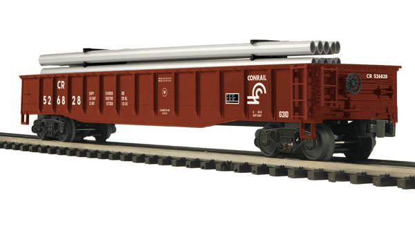 MTH 20-98758 GONDOLA CAR W/PIPE LOAD CONRAIL