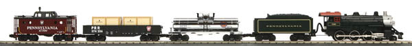MTH 30-4208-1 O Gauge Pennsylvania 4-6-0 Steam Train Set w/PS 2.0