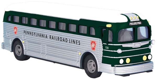 MTH 30-50054 Pennsylvania Railroad Lines-Philadelphia Die-Cast Bus