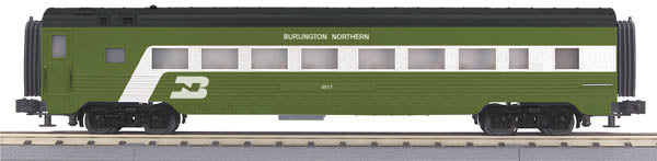 MTH 30-67556 60' STREAMlLINED ABS COACH CAR BURLINGTON NORTHERN