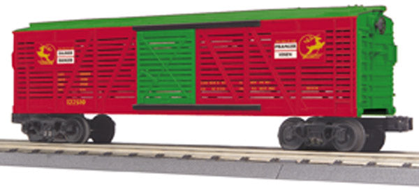 MTH 30-7184 O Gauge Christmas Stock Car