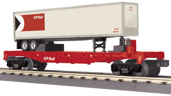 MTH 30-76401 CP Rail Flat Car With Trailer