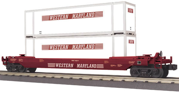 MTH 30-76413 Western Maryland Husky Stack Car