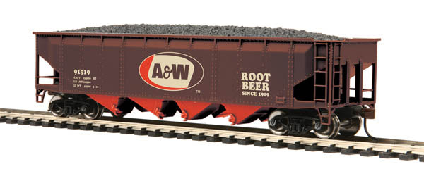 MTH 81-75002 DPSU - A&W Rootbeer HO Scale 70-Ton Quadruple Hopper Car