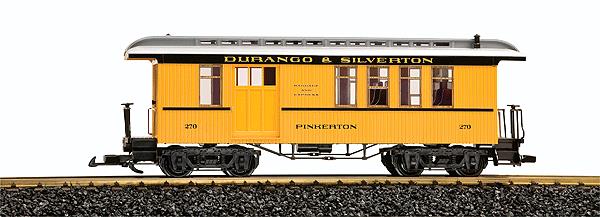 LGB 30813 G Scale D&S "Pinkerton" Combine Car #270