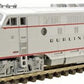 Kato 176-1302 Burlington/Silver & Black F3A #9961A