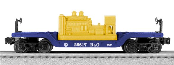 Lionel 6-26617 Baltimore & Ohio Depressed Center Flatcar w/Generator