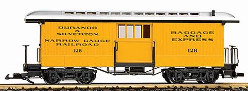 LGB 30843 G Scale D&S Baggage Car #128