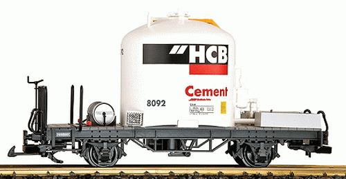 LGB 40253 G Scale Flatcar w/ HCB Cement Silo
