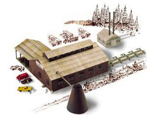 Walthers 933-3236 N Mountain Lumber Co. Sawmill Industrial Building Kit