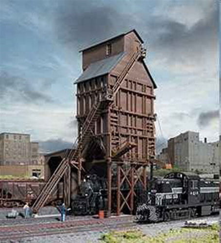 Walthers 933-3823 N Scale Wood Coaling Tower Industrial Structure Kit