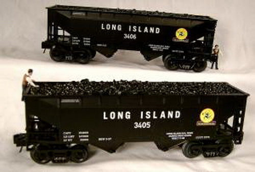 RMT 962112 O Gauge Long Island Railroad 2-Bay Hopper (Pack of 2)