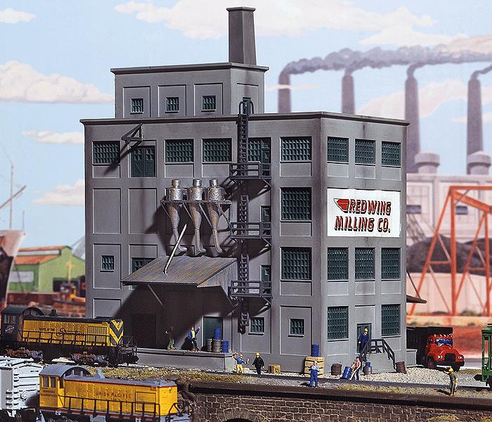 Walthers 933-3212 N Scale Red Wing Milling Co. Industrial Building Kit