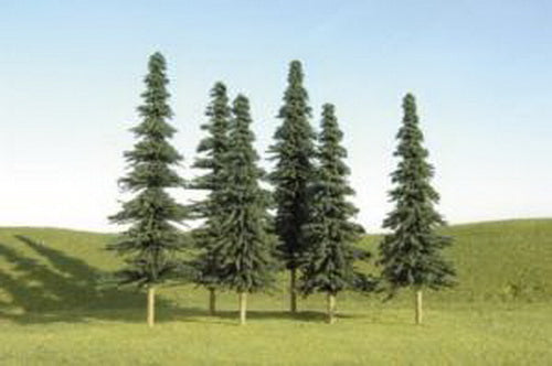 Bachmann 32158 Scene Scapes 4"-6" Spruce Trees (Set of 24)