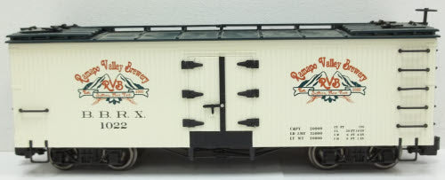 Bachmann 98691 G Scale Rampo Valley Brewery Refrigerator Car - Metal Wheels