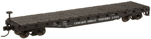 Atlas 38188A N Scale CGW 50' Flatcar w/Stakes #3707