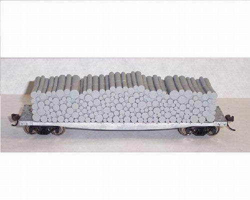 Atlas 1600 HO -Undecorated Open End Pulpwood Flatcar