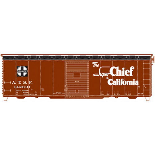 Athearn 70049 HO Santa Fe Super Chief 40' Steel Box Car #142691
