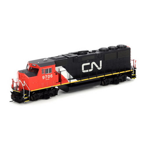 Athearn 88815 HO Canadian National Ready to Run GP60M Diesel Locomotive #9706