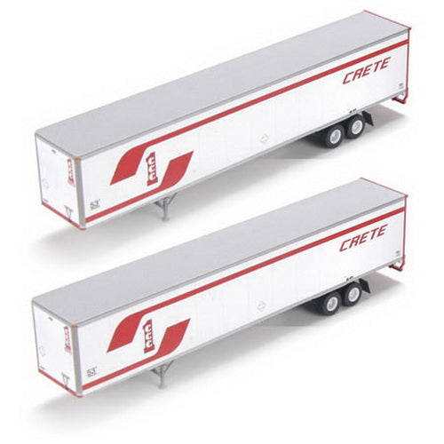Athearn 28414 HO Scale RTR Crete 53' Wabash Duraplate Trailers (2)