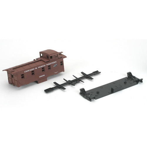 Athearn 1267 HO Chicago and North Western 34' Cupola Caboose # 10976 Kit