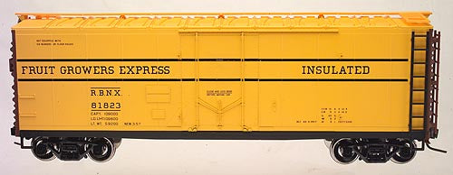 Atlas 0526 O Fruit Growers Express 40' Plug Door Boxcar - 3-Rail