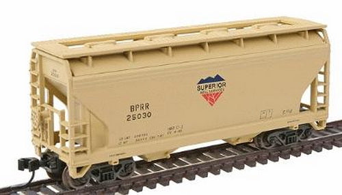 Atlas 39280A N Scale BPRR 2-Bay Centerflow Hopper #25030