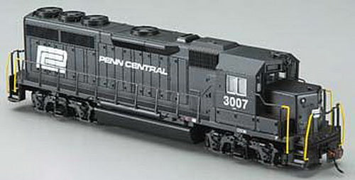 Bachmann 60303 HO Penn Central EMD GP40 Diesel Locomotive w/DC #3007 (black)