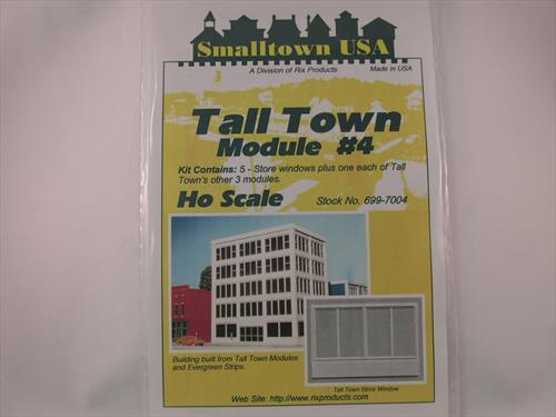 Smalltown USA 699-7004 HO Talltown Modules #4 - Four Large Pane Windows