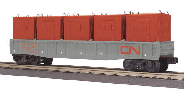MTH 30-72073 O CN Gondola w/LCL Containers